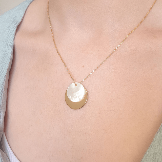 Collier ÉCLYPSE (nacre blanche)