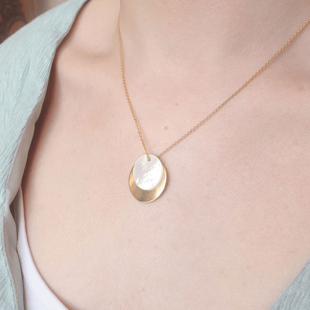 Collier ÉCLYPSE (nacre blanche)